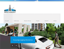 Tablet Screenshot of kenanaydinogluinsaat.com
